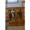 Image 1 : China Cabinet 3 Glass Shelves w/ 1 Drawer (41"x16"x54"h)