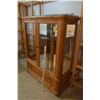 Image 2 : China Cabinet 3 Glass Shelves w/ 1 Drawer (41"x16"x54"h)
