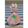 Image 4 : Vintage 6.5" Pink Flower Basket Music Box Figurine