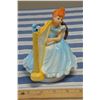 Image 1 : Vintage Japan 6" Harp Playing Music Box Figurine