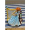 Image 3 : Vintage Japan 6" Harp Playing Music Box Figurine