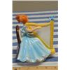 Image 5 : Vintage Japan 6" Harp Playing Music Box Figurine