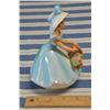 Image 6 : Vintage Japan 6.5" Blue Flower Basket Music Box Figurine