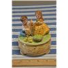 Image 1 : Vintage Josef Original 5" Little Green Apples Music Box Figurine