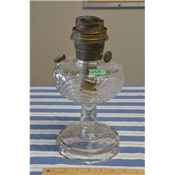 Vintage Clear Glass Aladdan Lamp - No Chimney