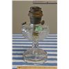 Image 1 : Vintage Clear Glass Aladdan Lamp - No Chimney