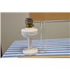 Image 4 : Vintage Milk Glass Aladdan Lamp w/ Chimney 25" High