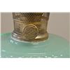 Image 6 : Vintage Jadeite Glass Aladdan Lamp w/ Chimney 25" High