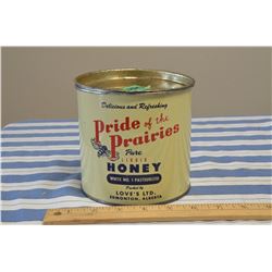 Pride of the Prairies Vintage Honey Tin