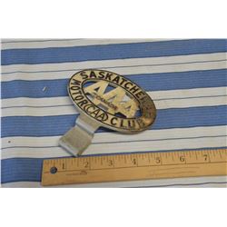 Sask. CAA License Plate Topper