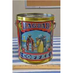 Bagdad 5lbs Coffee Tin NO LID
