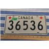 Image 1 : Canada Military License Plate