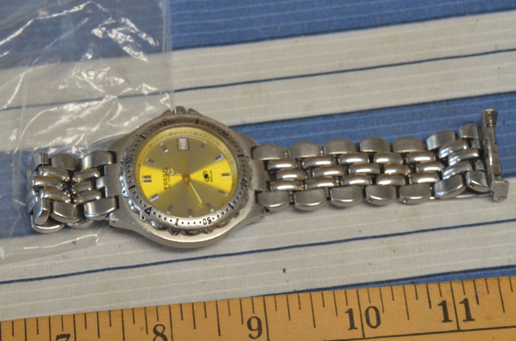 Fossil Blue Wrist Watch New Battery