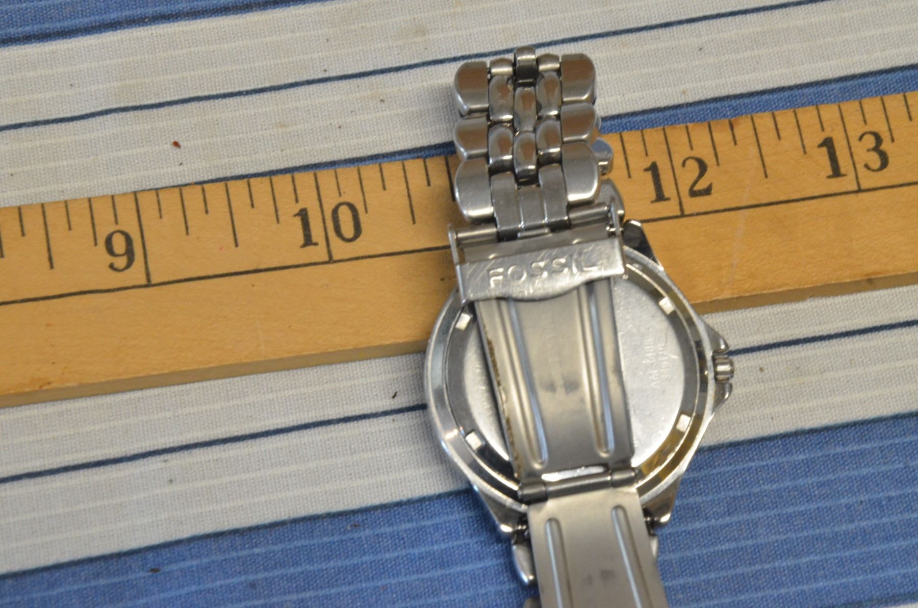 Fossil Blue Wrist Watch New Battery Fossil Blue Wrist Watch New Battery