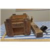 Image 3 : Wooden Hand Plainer, Horn, & 384 Caliber Taega Ammunition Box