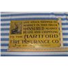 Image 1 : Hartford Connecticut Fire Insurance Tin Sign