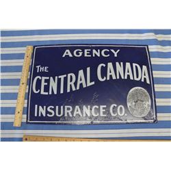 Central Canada Agency Insurance Co. Enamel- TOUCHED UP