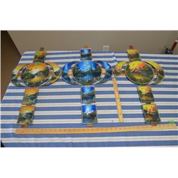 Decorative Hand Painted Crosses (3)- ONE CHIPPED