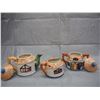 Image 1 : Occupied Japan Cream /Sugar Teapot ( Lids Have been Cracked PLEASE LOOK AT PICTURES)