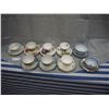 Image 1 : Cups & Saucers (8) Matching 1 not matching ( Bone China & Occupied Japan)