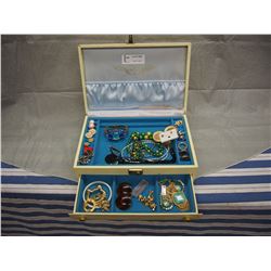 Jewelry Box w/Contents  (latch is loose )