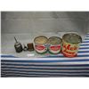 Image 1 : Oilers (2) Nabob (Brand Pure Cassia Tin)Pure Canadian Honey Tins(2) Sasco Honey Tin