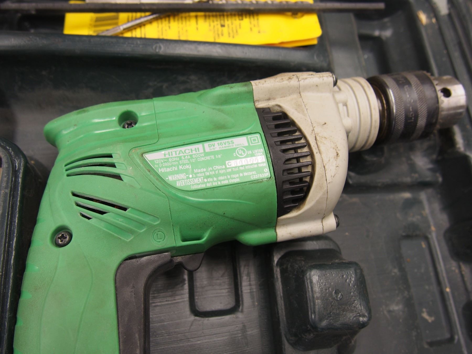 Hitachi Hammer Drill Model DV16VSS (Working)
