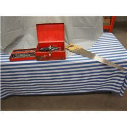 Milwaukee Electric Drill w/bits (Working) Hand Saw