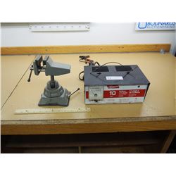 Allanson 10 AMP Battery Charger (Working) & Vice