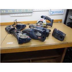 Ryobi Assorted Power Tools w/Two Chargers & Bag ( No Batteries)