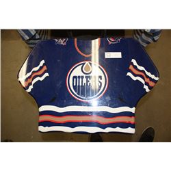 Oilers Folding Tab 14.5" by 15.5" and 26" Tall