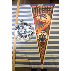 NHL Great Moments in Hockey Collectors Plate and Pennant