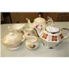 Image 1 : Gibson England and Sadler England: 2 Tea Pots, Cream and Sugar Dishes