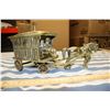 Image 2 : Brass Horse and Carriage