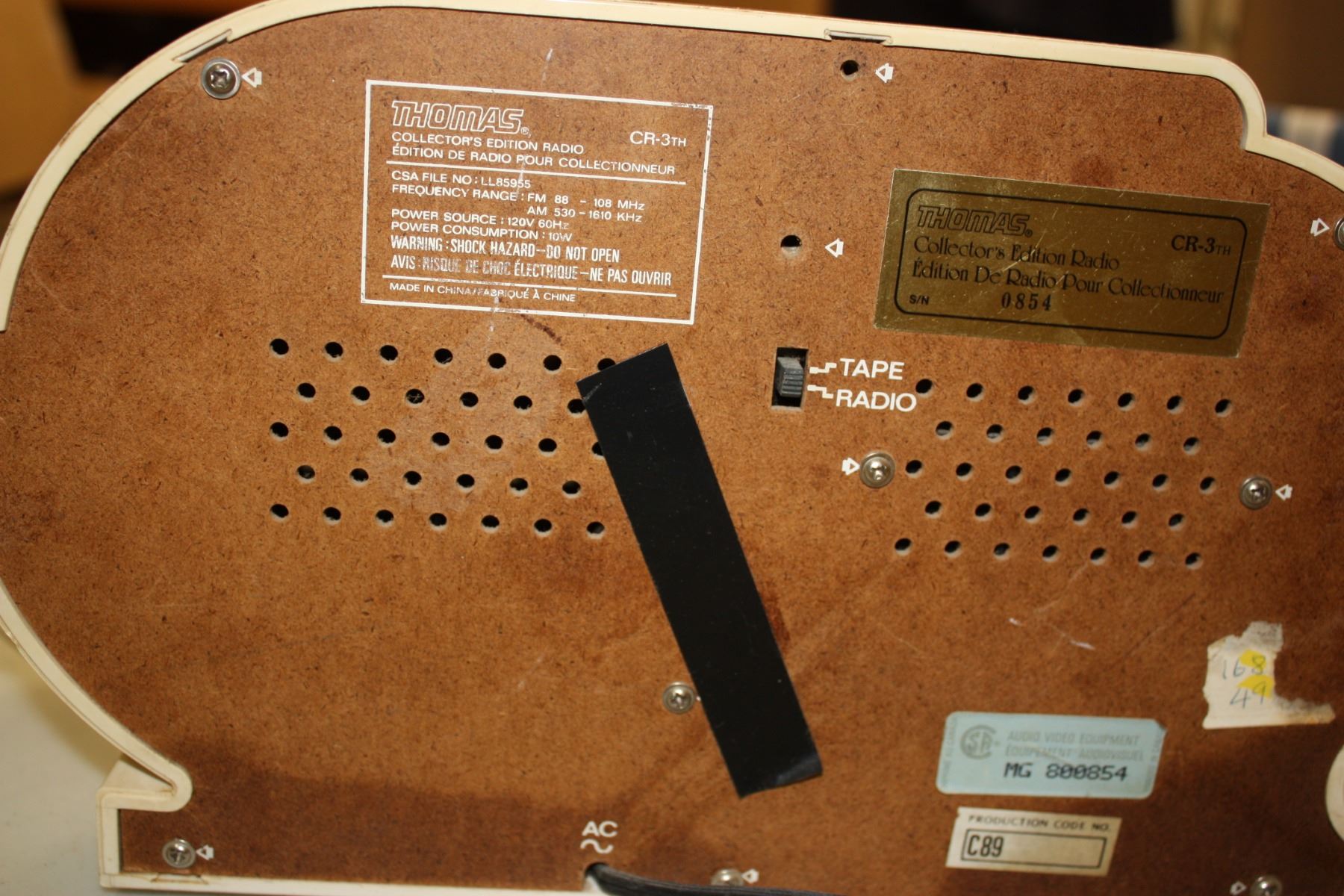 Thomas Collectors Edition Radio (Working)