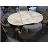 Image 3 : Vintage Table with 1 Leaf and 4 Swivel Chairs on Casters
