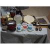 Image 1 : 3 Oven-proof Mugs, Lot of Assorted Picture Frames, Coasters, and more