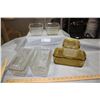 Image 1 : Federal Glass Refrigerator Dishes 3 Large 3 Small (2 without lids)