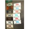 Image 2 : Rare 22 Years of License Plates low number, 346 1950s 60s & 70s