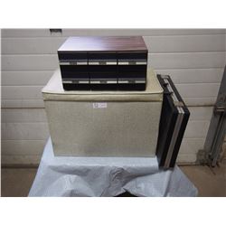 Arden chest, 2 Cassette Tape Holders and Cassettes