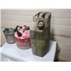 Image 4 : 3 Vintage Gas Cans (1 Military)