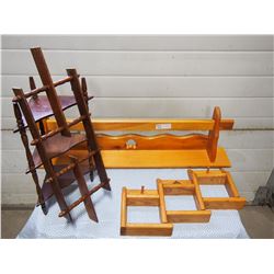 Wooden Skewers and wall Hangings (4 Pieces)