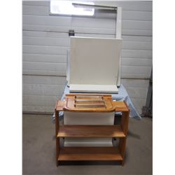 Metal Shelving Parts, Wooden Shelf and Telephone wall stand