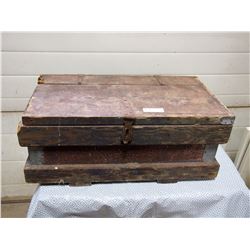 Vintage Curling Rock Carrying Box (wood)