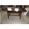 Image 1 : Oriental Style Drop Leaf Coffee Table (Mahogany) 18 Deep by 43 Long and 18 High
