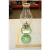 Image 1 : Green Beehive Lamp with Chimney 17" H