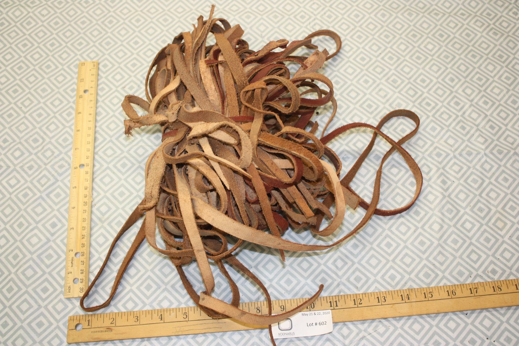 Bundle of Leather Strips