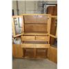 Image 2 : Hoosier Wooden Kitchen Cupboard 33" W by 60" T by 13" D