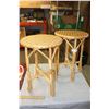 Image 1 : Steve Harpinka 2 SK Artisan Willow Weaved Tables 22" T by 15" W
