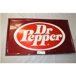 Vintage Dr Pepper Metal Sign 14" by 23"